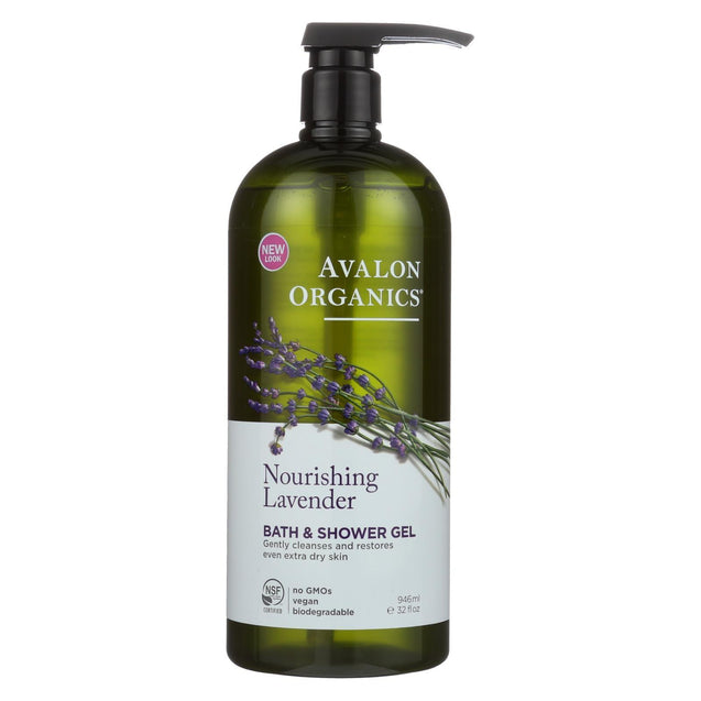 Avalon Organics Bath And Shower Gel Lavender - 32 Fl Oz - RubertOrganics