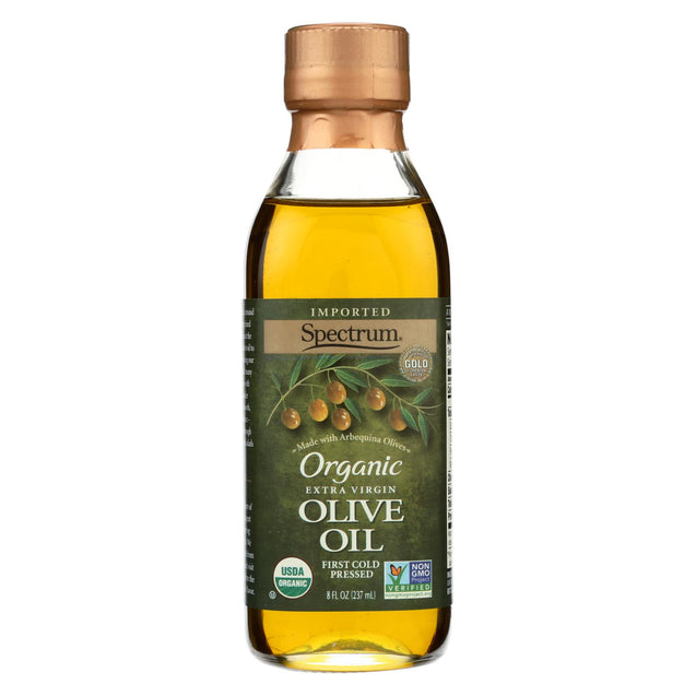 Spectrum Naturals Organic Unrefined Extra Virgin Olive Oil - Case Of 6 - 8 Fl Oz.