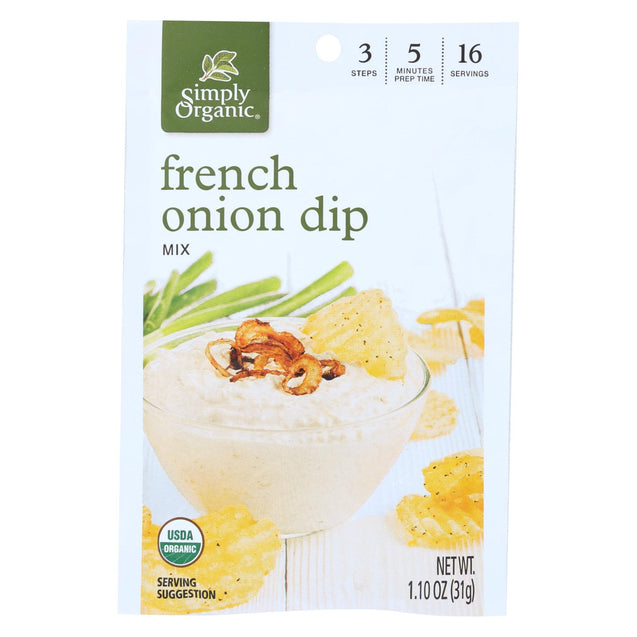 Simply Organic French Onion Dip Mix - Case Of 12 - 1.1 Oz.