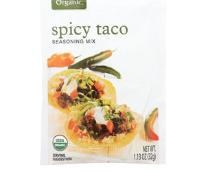 Simply Organic Spicy Taco Seasoning Mix - Case Of 12 - 1.13 Oz.