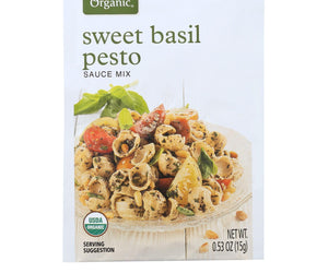 Simply Organic Sweet Basil Pesto Seasoning Mix - Case Of 12 - 0.53 Oz.