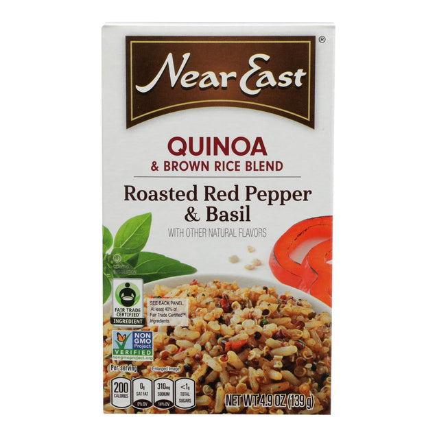 Near East Quinoa Blend - Roasted Red Pepper And Basi - Case Of 12 - 4.9 Oz. - RubertOrganics