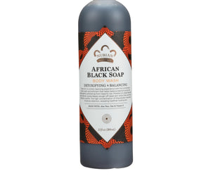 Nubian Heritage African Black Soap Body Wash And Scrub - 13 Fl Oz - RubertOrganics