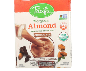 Pacific Natural Foods Almond Chocolate - Organic - Case Of 6 - 8 Fl Oz. - RubertOrganics
