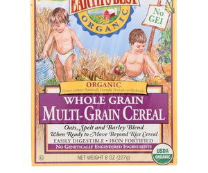 Earth's Best Organic Whole Grain Multi - Grain Infant Cereal - Case Of 12 - 8 Oz. - RubertOrganics