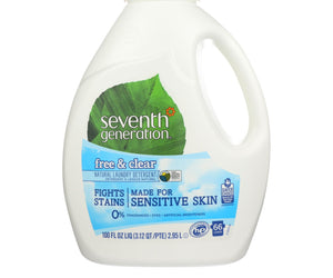 Seventh Generation - Liquid Laundry Detergent - Free And Clear - 100 Fl Oz.