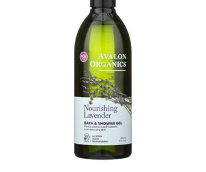 Avalon Organics Bath And Shower Gel Lavender - 12 Fl Oz - RubertOrganics
