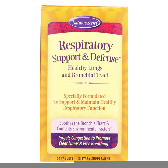 Nature's Secret Respiratory Cleanse And Defense - 60 Tablets - RubertOrganics