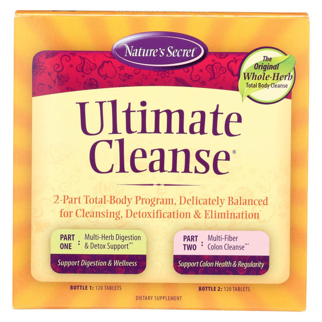 Nature's Secret Ultimate Cleanse Kit - 120 Tablets - RubertOrganics