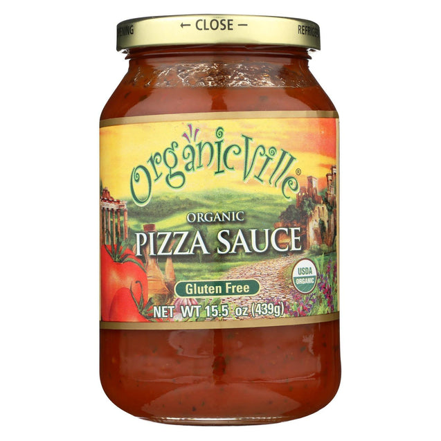 Organic Ville Organic Pizza - Sauce - Case Of 12 - 15.5 Fl Oz. - RubertOrganics