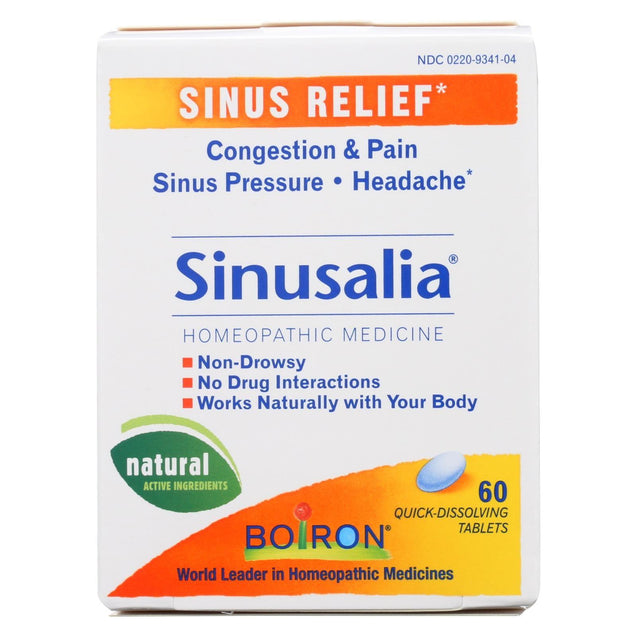 Boiron Sinusalia Sinus Pain - 60 Tablets - RubertOrganics