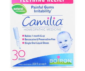 Boiron - Camilia Teething Relief - 30 Doses - RubertOrganics