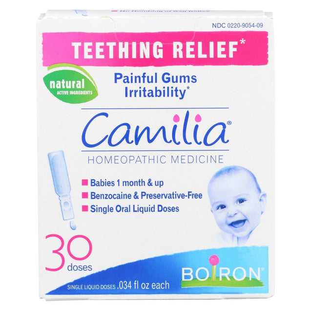 Boiron - Camilia Teething Relief - 30 Doses - RubertOrganics