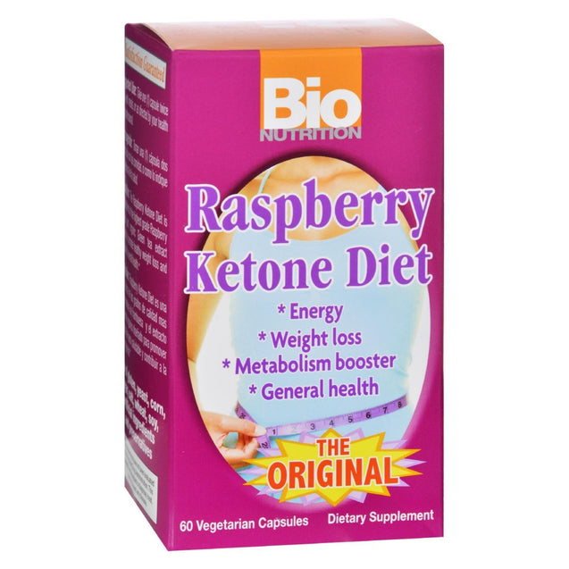 Bio Nutrition Raspberry Ketone Diet - 60 Veggie Capsules - RubertOrganics