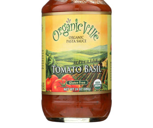 Organic Ville Basil Organic Pasta Sauce - Tomato - Case Of 12 - 24 Fl Oz. - RubertOrganics