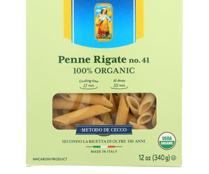 De Cecco Pasta - Pasta - Organic - Penne Rigate - Case Of 12 - 12 Oz - RubertOrganics
