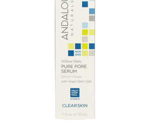 Andalou Naturals Clarifying Willow Bark Pure Pore Serum - 11 Fl Oz - RubertOrganics