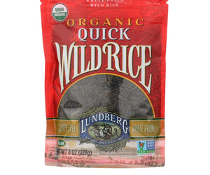 Lundberg Family Farms Quick Wild Rice - Case Of 6 - 8 Oz. - RubertOrganics