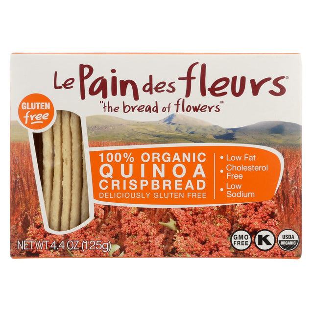Le Pain Des Fleurs Organic Crisp Bread - Quinoa - Case Of 6 - 4.41 Oz. - RubertOrganics