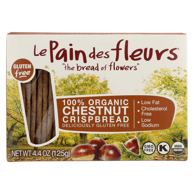 Le Pain Des Fleurs Organic Crisp Bread - Chestnut - Case Of 6 - 4.41 Oz. - RubertOrganics