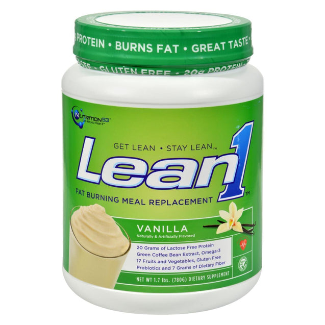 Nutrition53 Weight Loss Shake Lean1 Vanilla - 2 Lbs - RubertOrganics