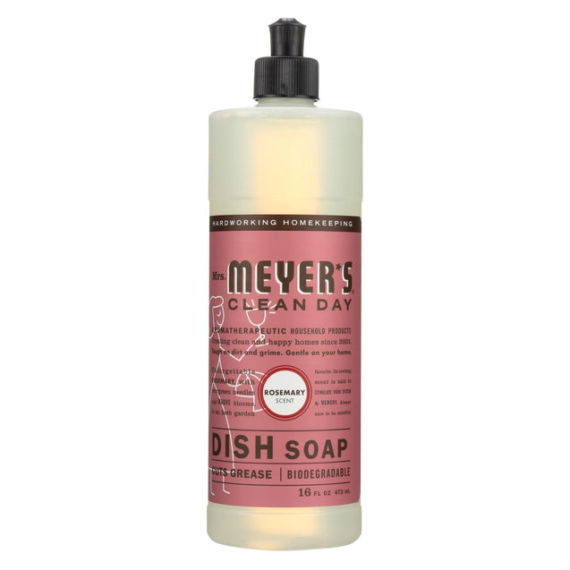 Mrs. Meyer's Clean Day - Liquid Dish Soap - Rosemary - 16 Oz - RubertOrganics