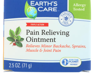 Earth's Care Pain Relieving Ointment - 2.5 Oz - RubertOrganics