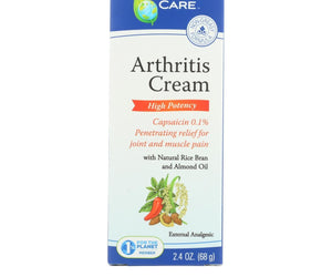 Earth's Care Arthritis Cream - 2.4 Oz - RubertOrganics
