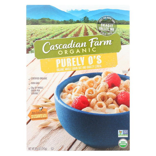 Cascadian Farm Cereal - Organic - Purely Os - 8.6 Oz - Case Of 12 - RubertOrganics