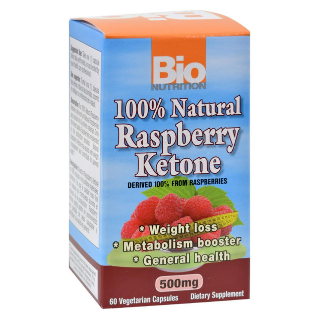 Bio Nutrition Raspberry Keytones - 500 Mg - 60 Ct - RubertOrganics