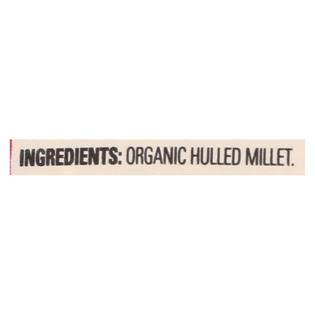 Arrowhead Mills - Organic Hulled Millet - Case Of 6 - 28 Oz. - RubertOrganics