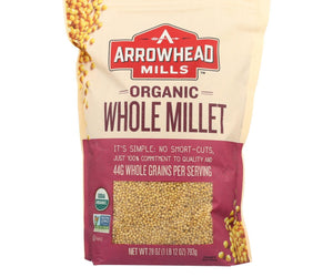 Arrowhead Mills - Organic Hulled Millet - Case Of 6 - 28 Oz. - RubertOrganics