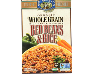 Lundberg Family Farms Organic Whole Grain Red Beans And Rice - Case Of 6 - 6 Oz. - RubertOrganics
