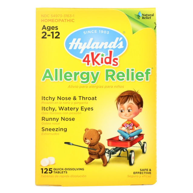 Hylands Homeopathic Allergy Relief 4 Kids - 125 Tablets - RubertOrganics