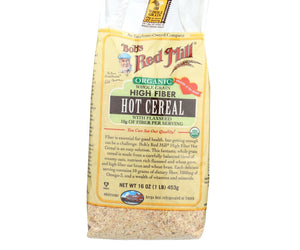 Bob's Red Mill - Organic Whole Grain High Fiber Hot Cereal - 16 Oz - Case Of 4 - RubertOrganics