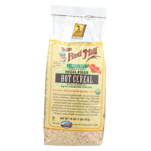 Bob's Red Mill - Organic Whole Grain High Fiber Hot Cereal - 16 Oz - Case Of 4 - RubertOrganics