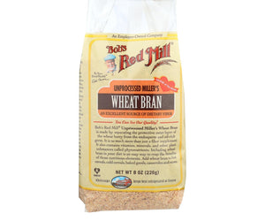 Bob's Red Mill - Wheat Bran - 8 Oz - Case Of 4 - RubertOrganics
