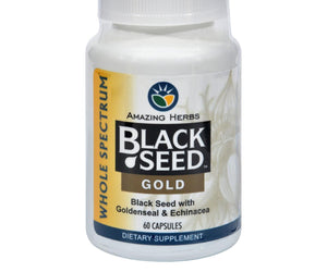 Amazing Herbs Black Seed Gold - 60 Capsules - RubertOrganics