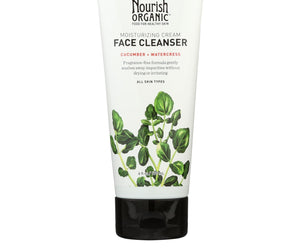 Nourish Organic Face Cleanser - Moisturizing Cream Cucumber And Watercress - 6 Oz - RubertOrganics