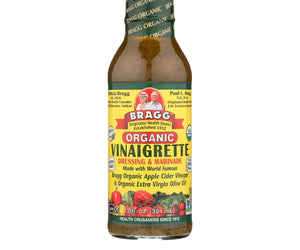 Bragg Vinaigrette - Organic - Healthy - 12 Oz - Case Of 6 - RubertOrganics