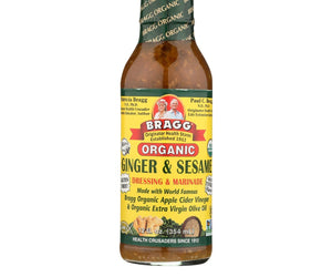 Bragg Dressing And Marinade - Ginger And Sesame - 12 Oz - Case Of 6 - RubertOrganics