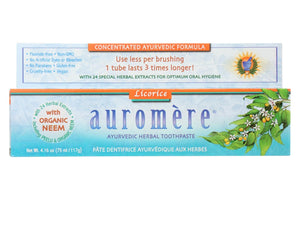 Auromere Toothpaste - Licorice - Case Of 1 - 4.16 Oz. - RubertOrganics