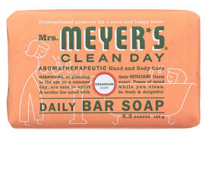 Mrs. Meyer's Clean Day - Bar Soap - Geranium - 5.3 Oz - RubertOrganics