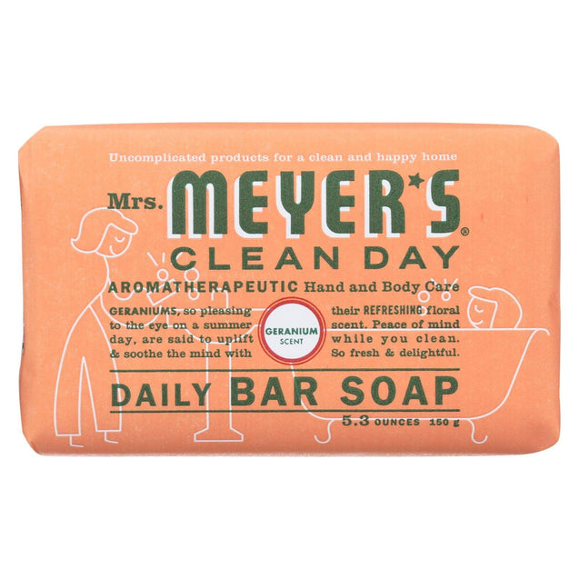Mrs. Meyer's Clean Day - Bar Soap - Geranium - 5.3 Oz - RubertOrganics