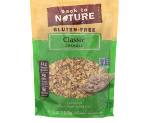 Back To Nature Classic Granola - Lightly Sweetened Whole Grain Rolled Oats - Case Of 6 - 12.5 Oz. - RubertOrganics