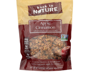 Back To Nature Granola Clusters - Apple Cinnamon - Case Of 6 - 11 Oz. - RubertOrganics