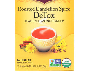 Yogi Tea - Organic - Roasted Dandelion Spice Detox - 16 Tea Bags - 1 Case
