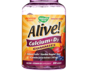 Nature's Way Alive - Calcium - Gummy - 60 Count - RubertOrganics