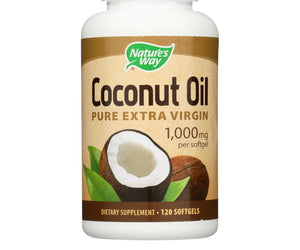 Nature's Way Coconut Oil - 1000 Mg - 120 Softgels - RubertOrganics