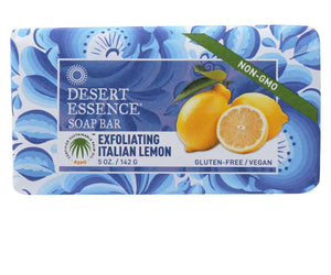 Desert Essence Bar Soap - Exfoliating Italian Lemon - 5 Oz - RubertOrganics